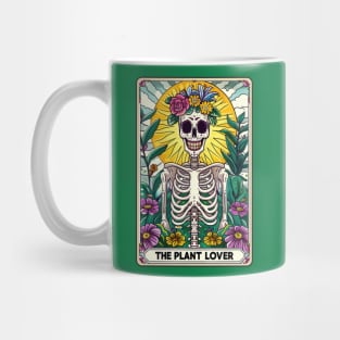 The Plant Lover funny skeleton tarot card Mug